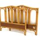 Teak and rattan headboard and footboard, 92 x 64cm, Sweden, 1960