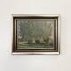 Painting "Trees on the edge of a pond", A.Beauvarlet, Oil on wood