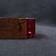 Moser Karlsbad Art Deco Crystal Pocket Tray with Amethyst and Gold Enamel