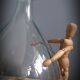 Demijohn 10L transparent round