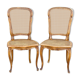 Paire de chaises cannées