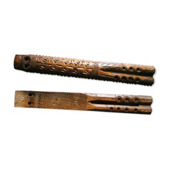 Hand-carved wooden flutes