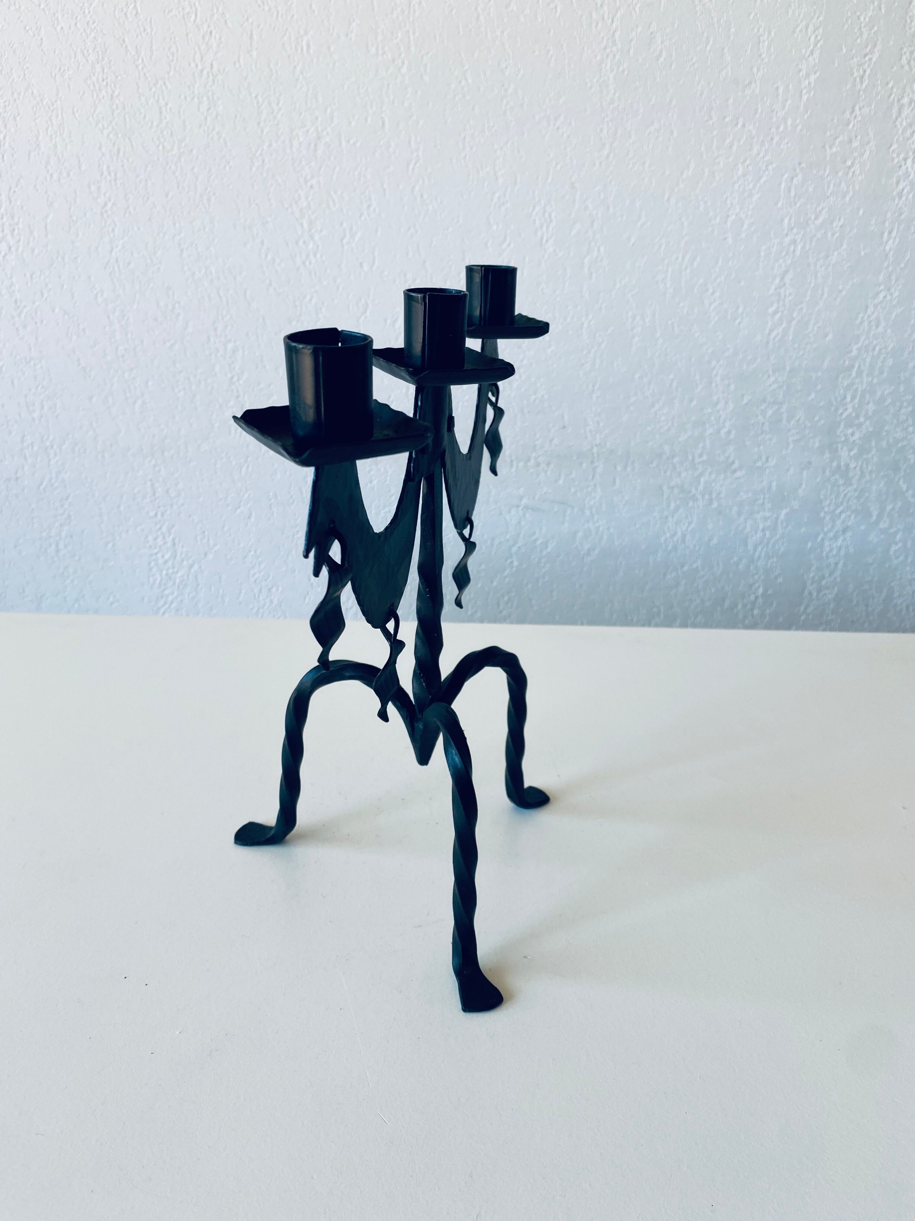 Swedish iron candle holder