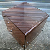 Bout de canapé meuble d’appoint Plexiglas Michel Dumas
