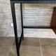 1960s modernist desk in wood and black metal, model CM172 by Paulin for Thonet.