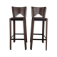 Tabourets de bar en cuir brésilien, années 1980