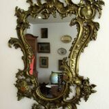 Louis XV style mirror, with bronze frame.