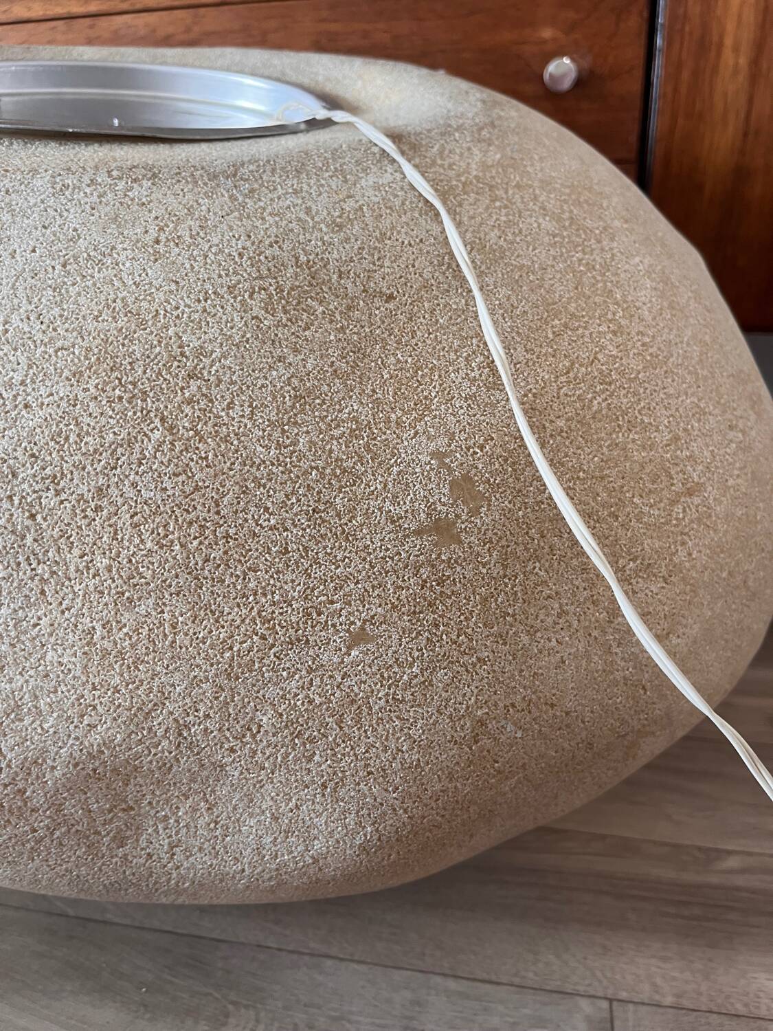 Very large Cazenave rock lamp