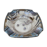 Ashtray art deco pierrot silver vintage