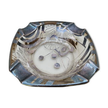 Ashtray art deco pierrot silver vintage
