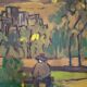 Tableau Oil on canvas Expressionism Catherine Jones-Davies "Pigeon"