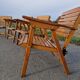 Set of 4 vintage folding armchairs