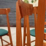 Set of 4 Chairs Drevotex Emerald Green