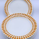 6 Sarreguemines Tartan dessert plates