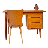 Scandinavian oak desk 1950 1960