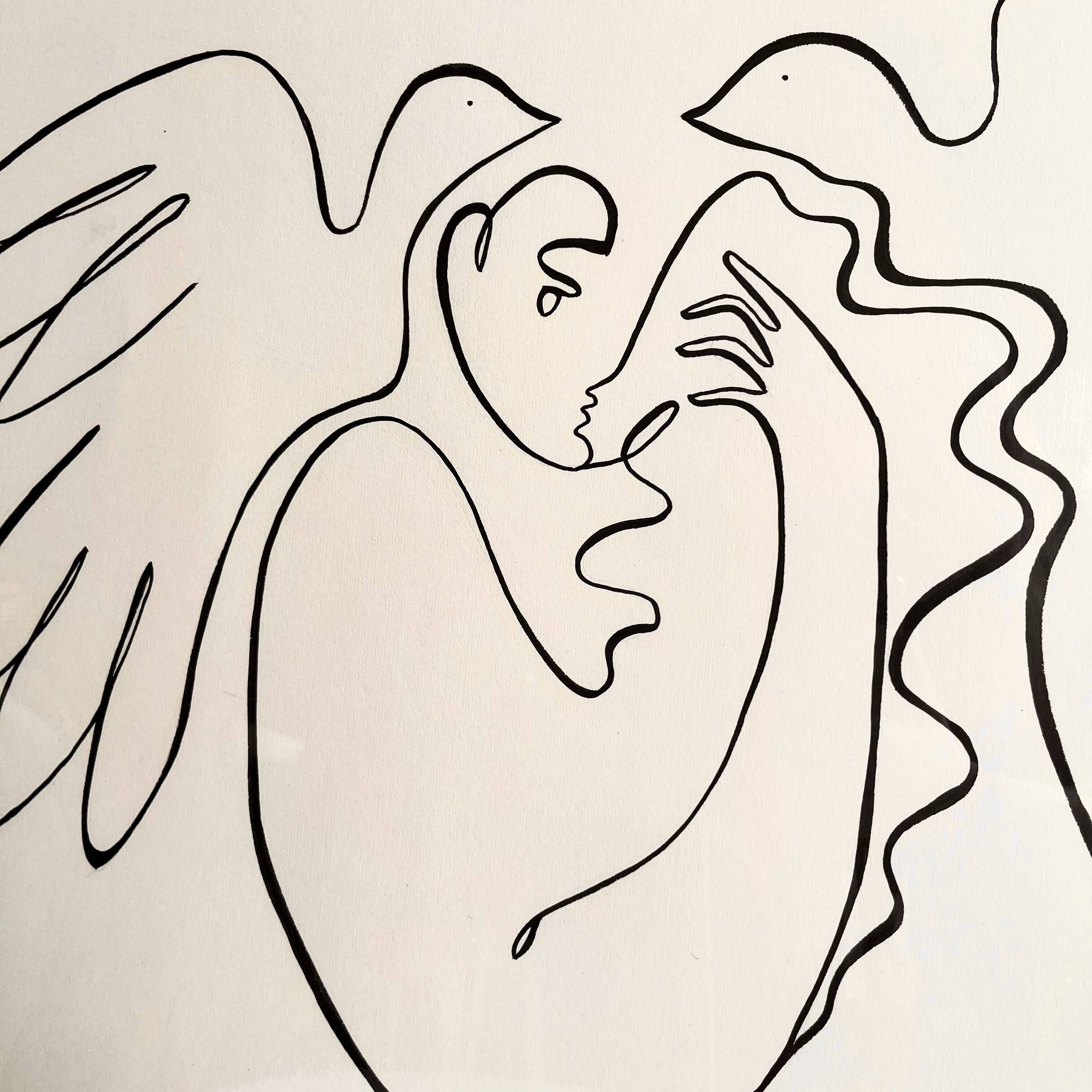 “The sunrise of Héméré”, 2023, format 50 x 70 cm by Atelier Agapé