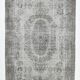 5x9 Gray & Black Oriental Vintage Rug 170x275Cm SK 6991