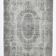 5x9 Gray & Black Oriental Vintage Rug 170x275Cm SK 6991