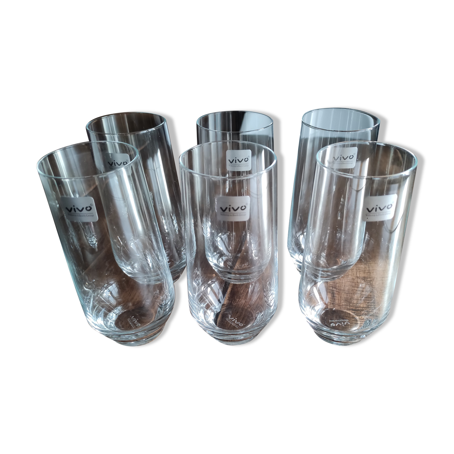 Lot de 6 verres Long Drink en cristallin Vivo par Villeroy & Boch Selency