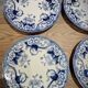 Lot of 4 flat plates Creil Montereau model Flora
