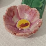 4 porte-couteaux fleurs signés vintage