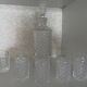 Whisky service / muscat / ... with its decanter and 5 glasses