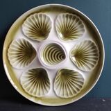 Vintage French oyster plate from Moulin des Loups