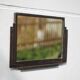 Hammered wrought iron mirror, antique wall mirror, rectangular mirror, Art Deco mirror, interior decoration