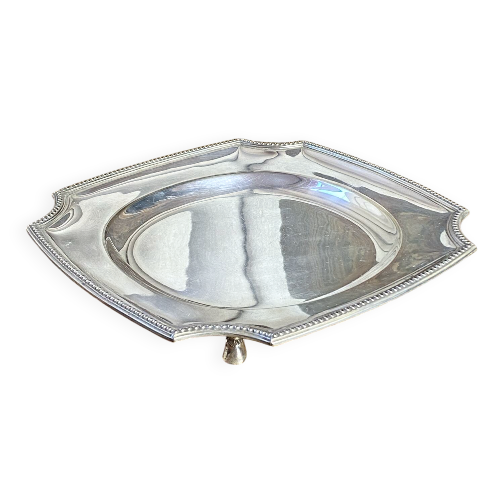 Silver-plated metal plate, Gallia model, Christofle