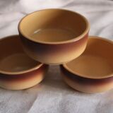 Set of earthenware ramekins from St Amand France