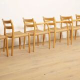 6 x dining chairs | Niels Otto Møller | Model 84 & 67 | Oak | Restored
