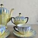 Service à café Art déco en porcelaine fine nacrée Années 20