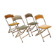 Ensemble de 4 chaises pliantes vintage