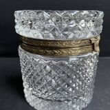 Cylindrical box – Crystal and gilded bronze