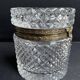 Cylindrical box – Crystal and gilded bronze