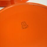 Orange mbfa Pornic 1970 plates, set of 8