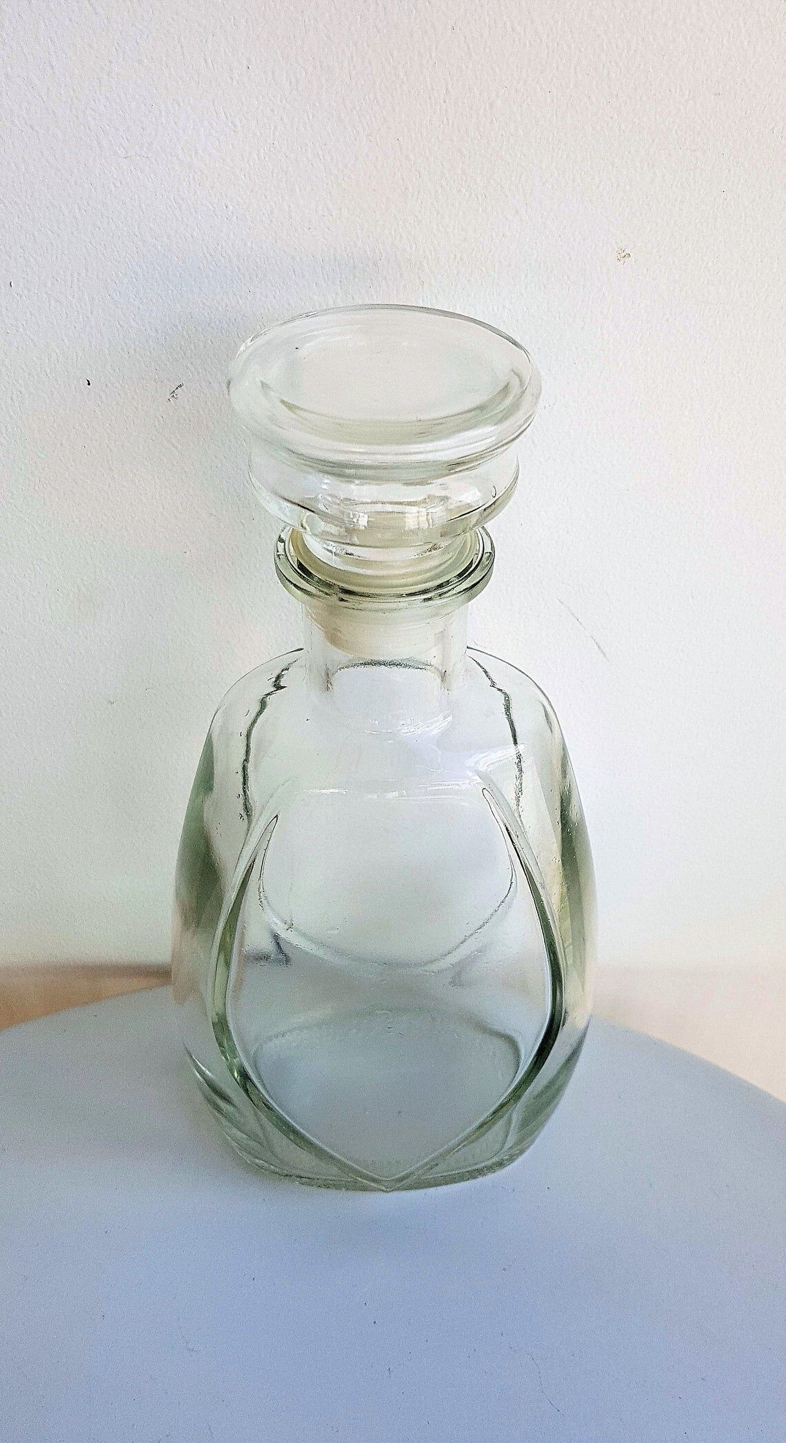 Vintage glass liqueur carafe