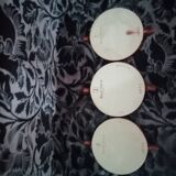 Set of three ceramic snail dishes