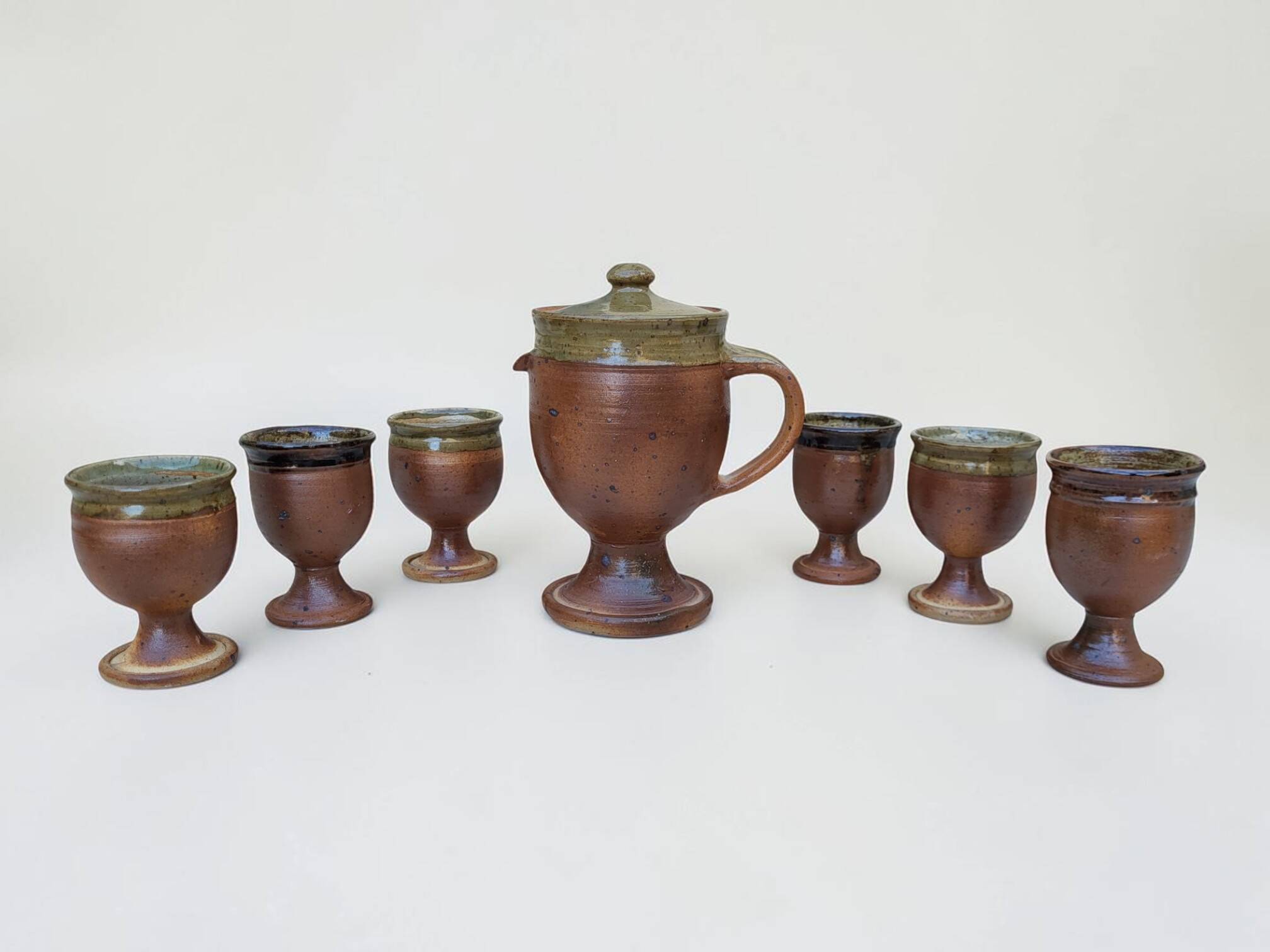 Teapot / coffee pot / cups P. Digan (1941-2016) & J. Stedman (1945-1987)