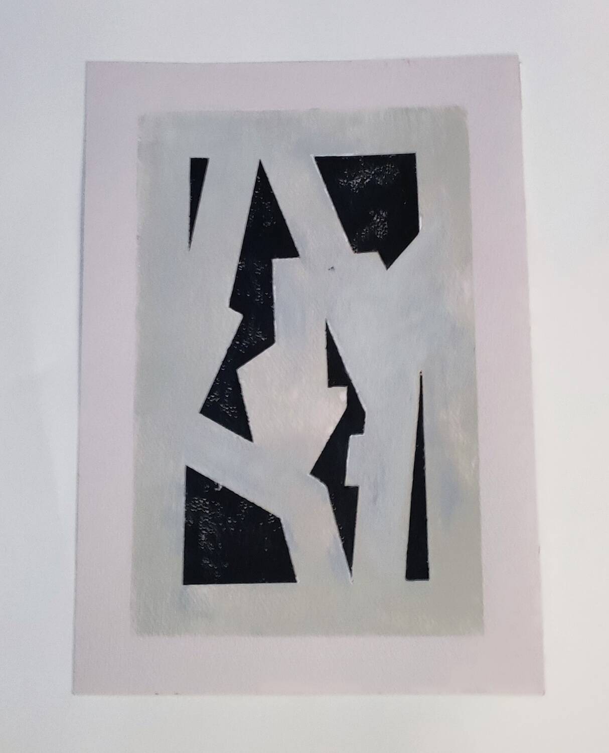 Modern geometric painting