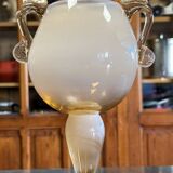 Murano : grand calice en verre soufflé
