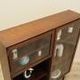Rosewood display cabinet by Omann Jun Møbelfabrik model 6 with lighting, Denmark 1960s
