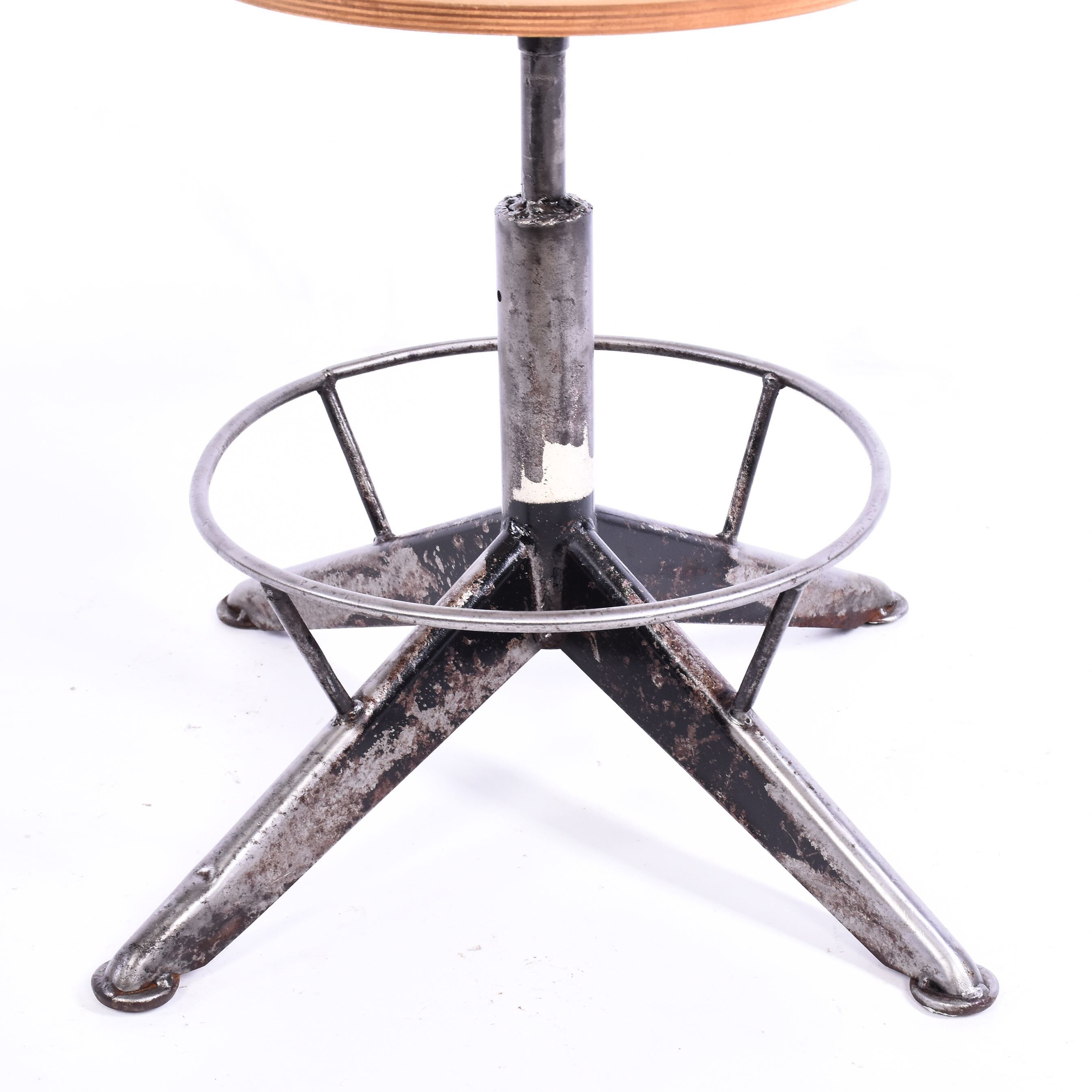 Vintage steel stool