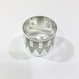 Art Deco silver towel ring