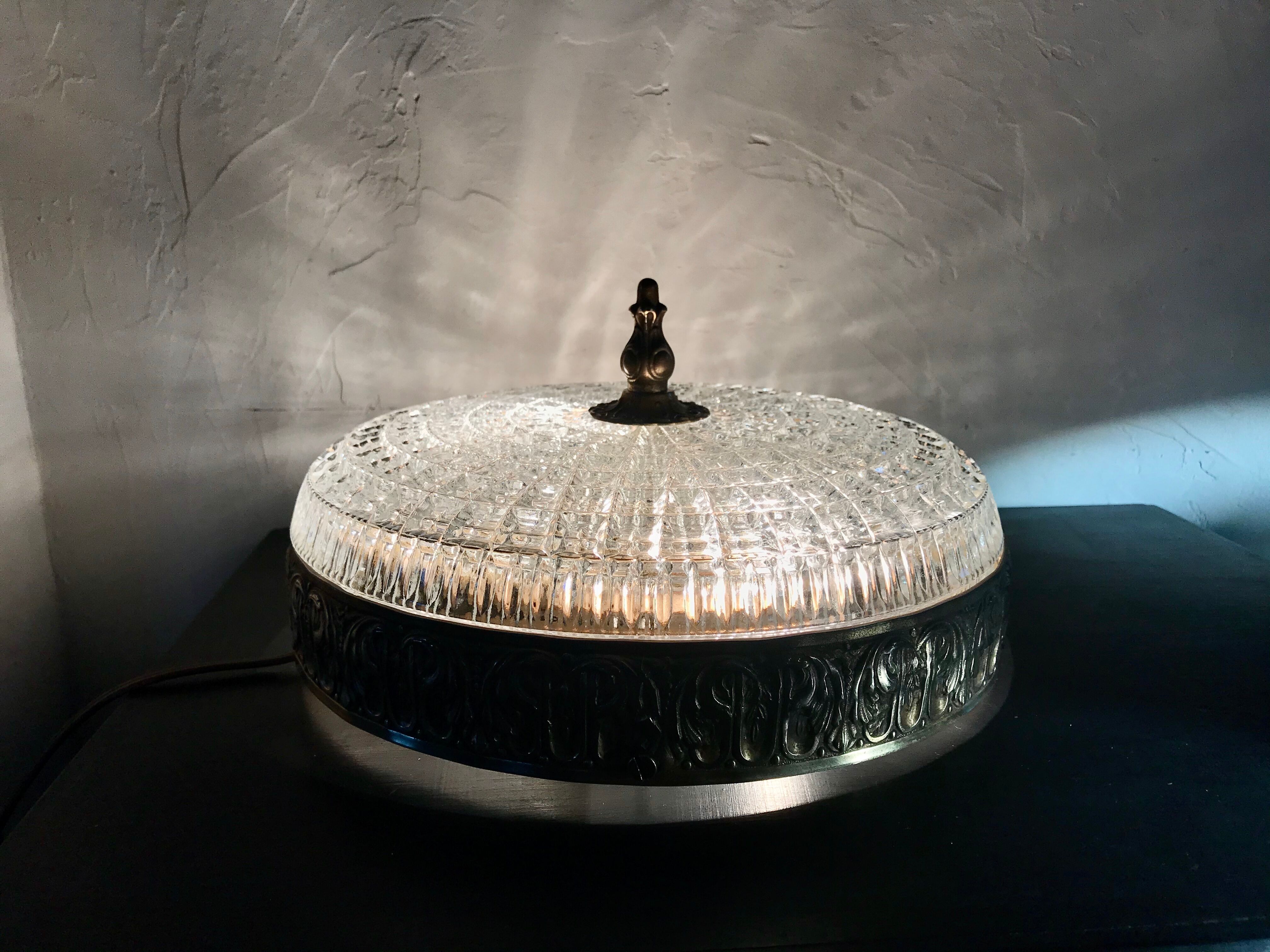 Bronze and glass ceiling