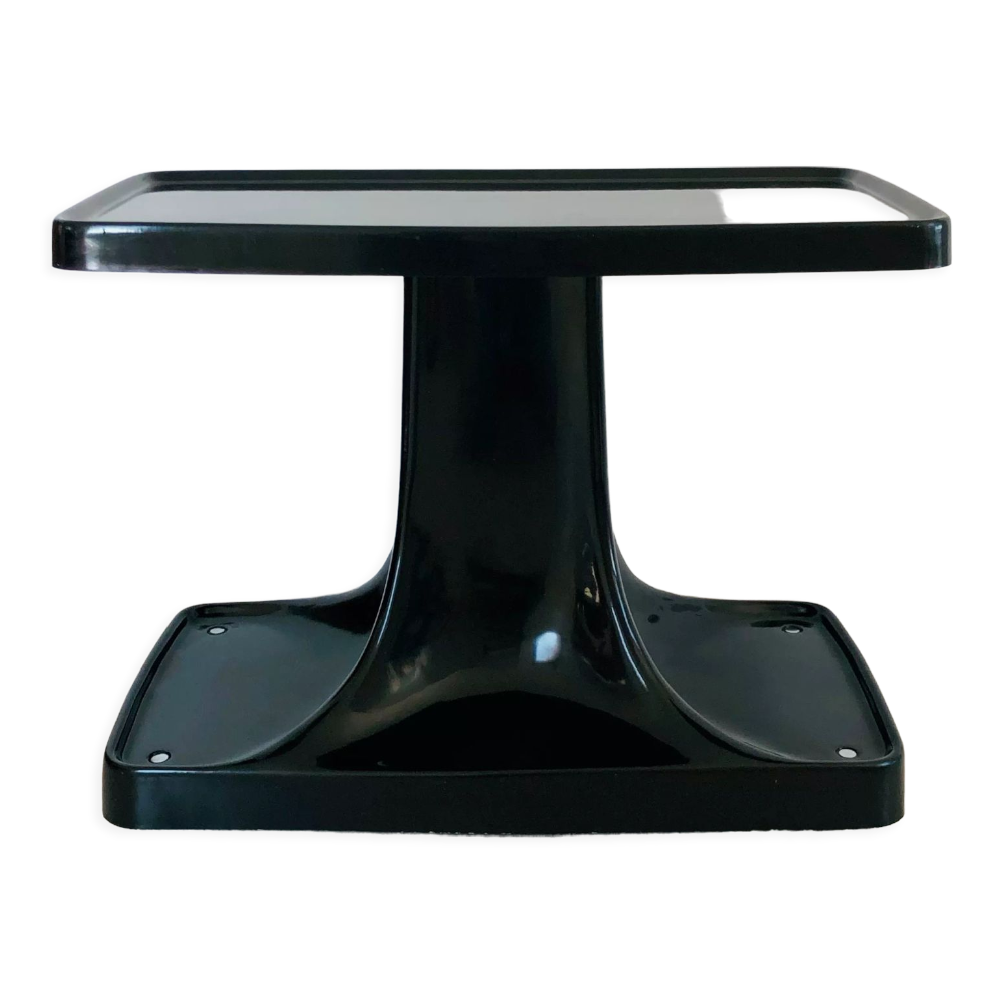 Brown-black fiberglass trolley Astarte publisher, Italy 1970s