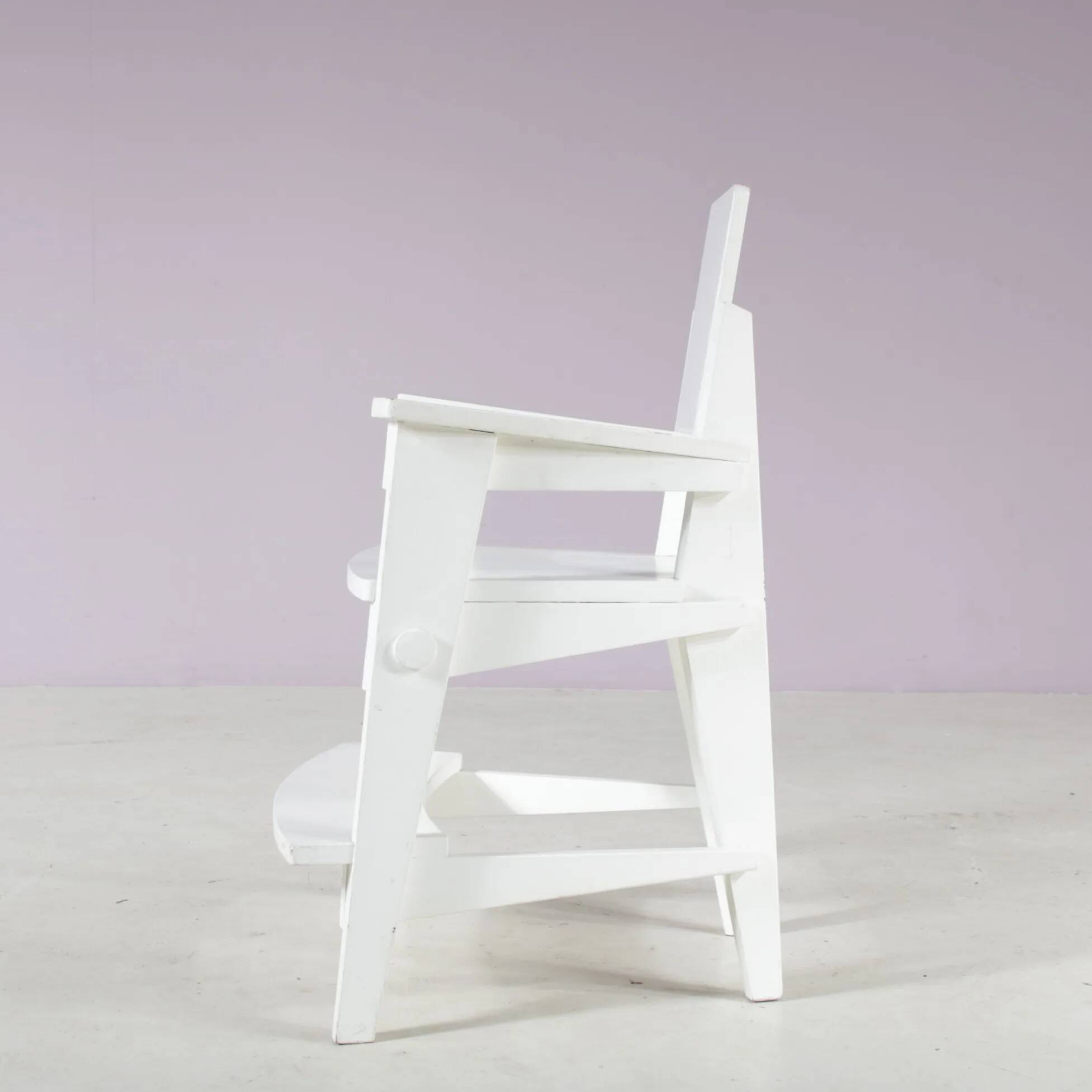 1930 Amsterdam School style children chair from the Netherlands