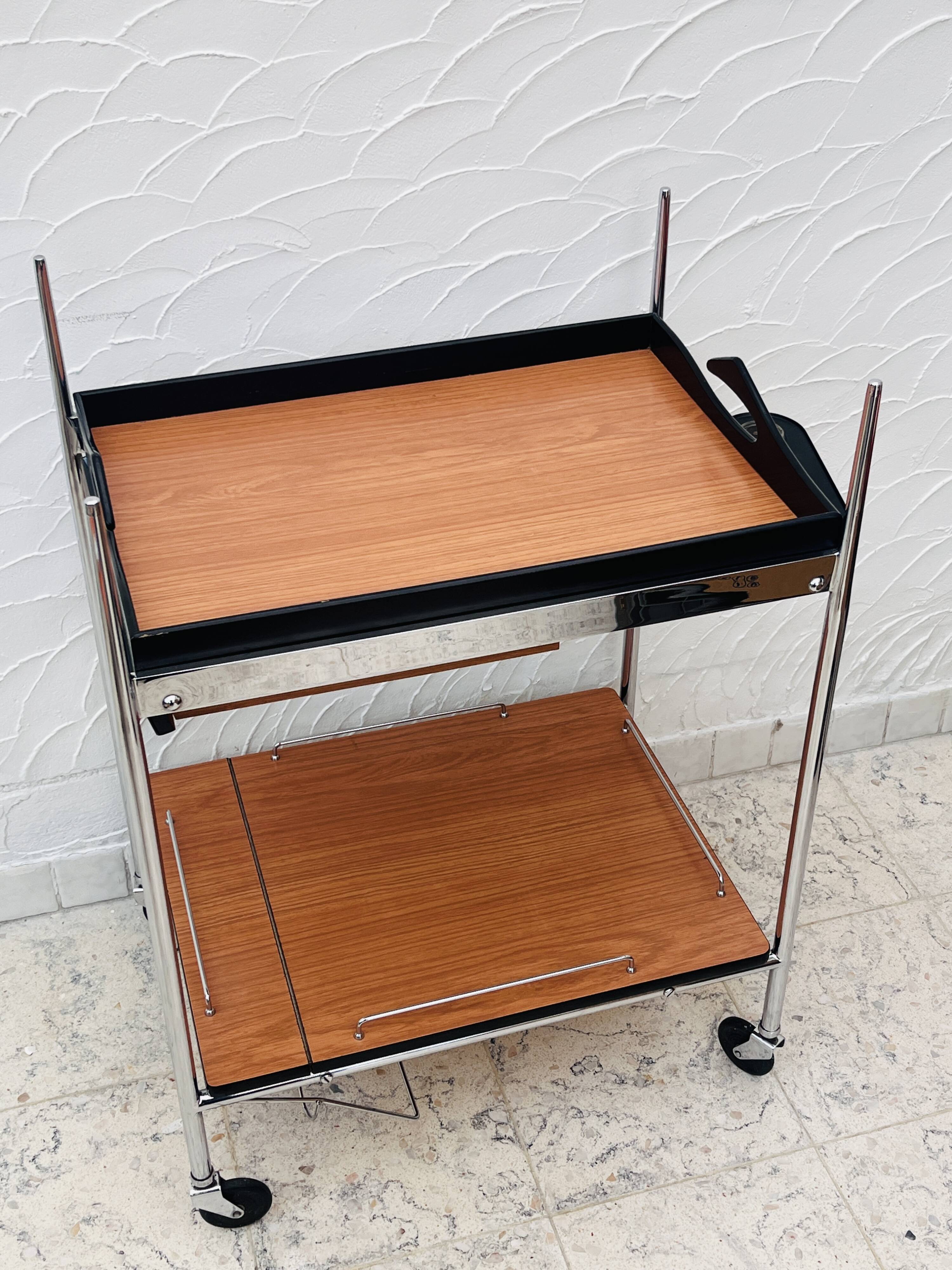 Italian design serving cart