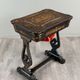 Necessary sewing furniture in blackened wood, Napoleon III style, 19th century.