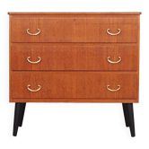 Teak chest of drawers, Swedish design, 1970s, made in Sweden